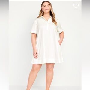 Old Navy popover dress white